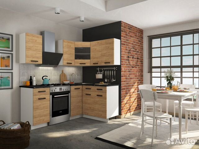 Кухня угловая Алиса крафт 2,9м