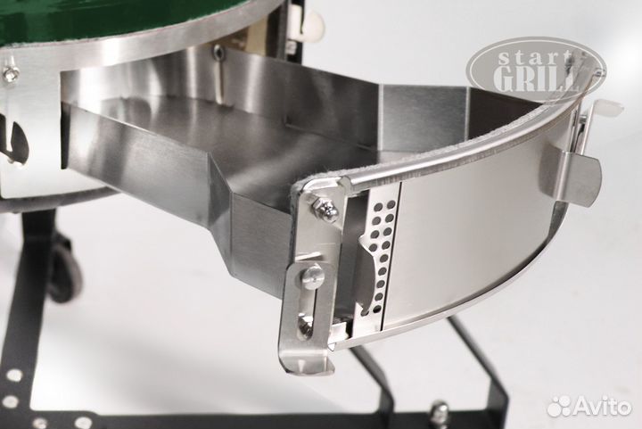 Керамический гриль зеленый, 56 см