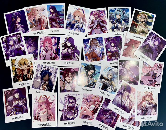 Фотокарточки Genshin Impact новые / геншин аниме