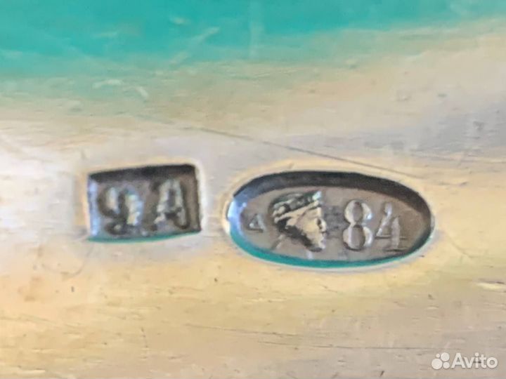 Антикварные, серебряные, столовые вилки (5 шт)