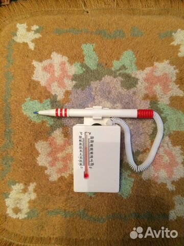 Термометр-сувенир комнатный с шариковой ручкой