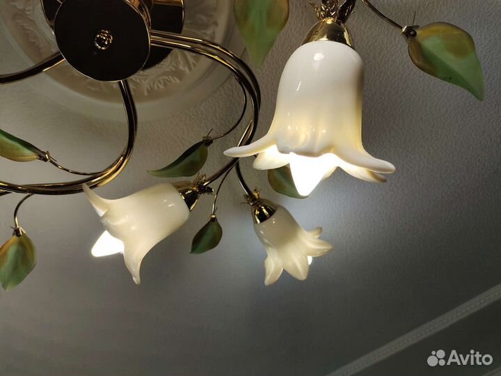 Люстра потолочная 10 плафонов
