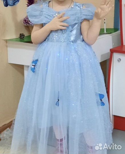 Нарядное платье для девочки 122 128