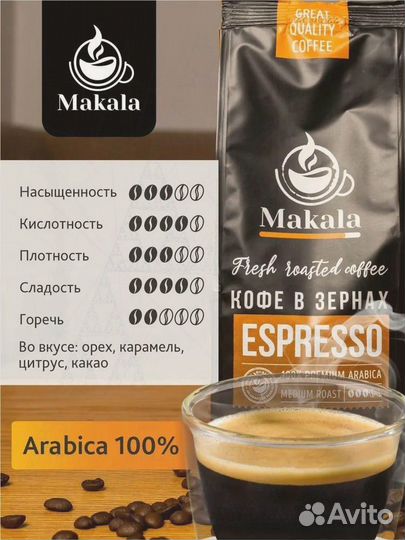 Makala Verde кофе для кафе/вендинга/дома/офиса