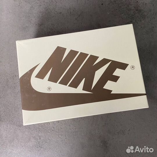 Кроссовки nike air jordan 1 low travis scott mocha