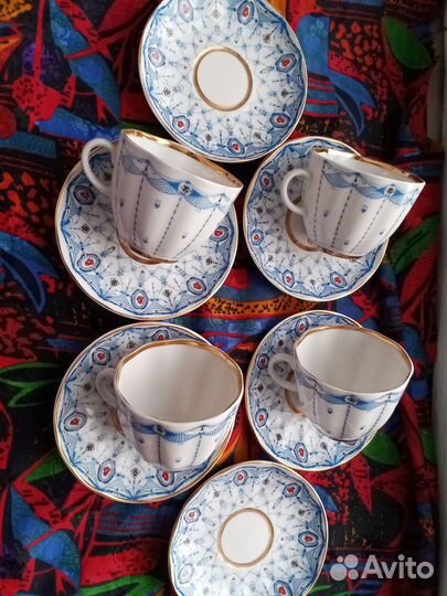 Кофейная пара лфз Паутинка, СССР, Экспортный вариа