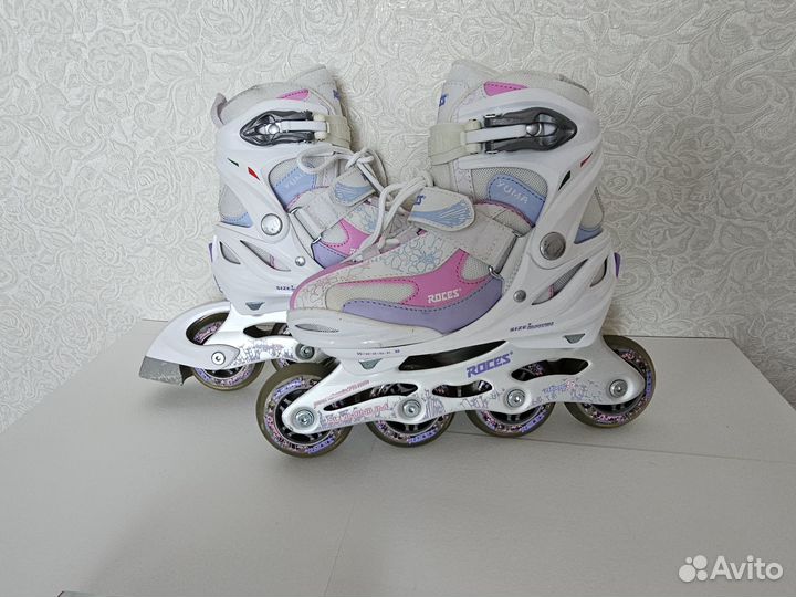 Роликовые коньки для девочки, размер 31 -36