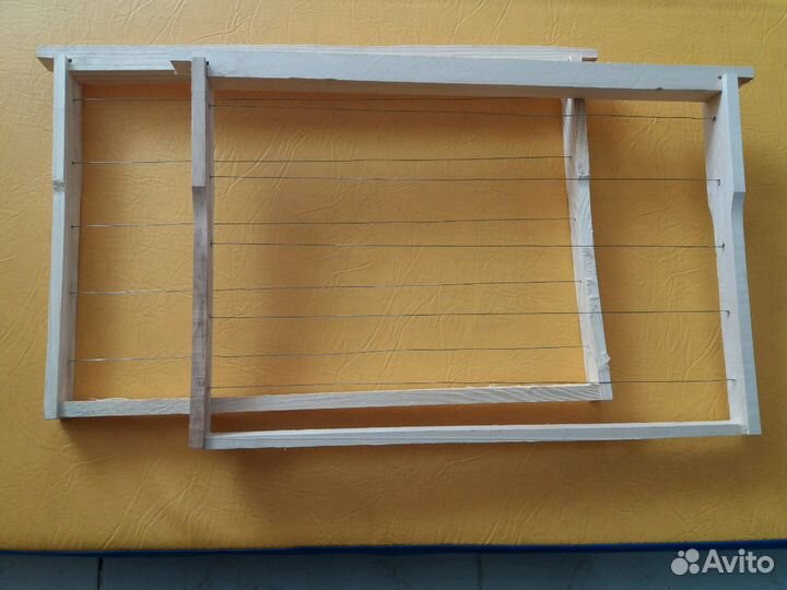 Рамки для пчел новые Дадан с проволокой