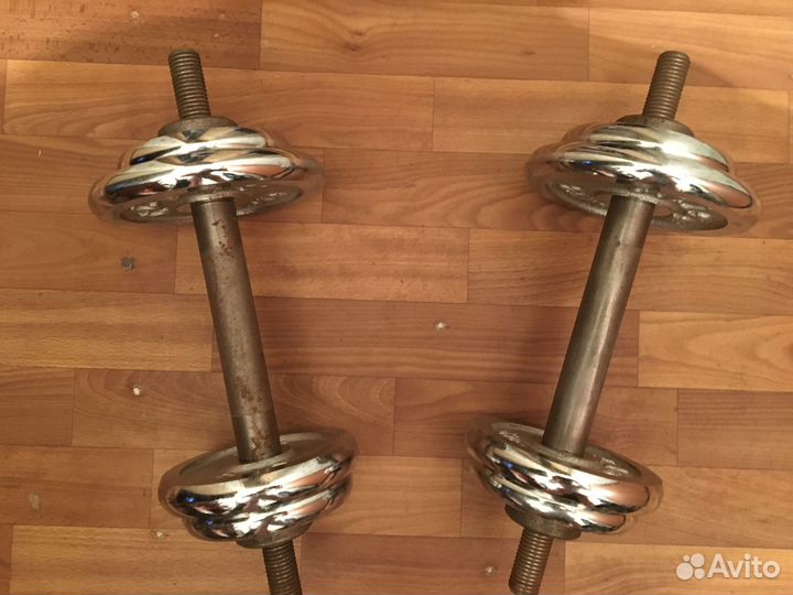 Гантели 2 шт по 10 кг, разборные