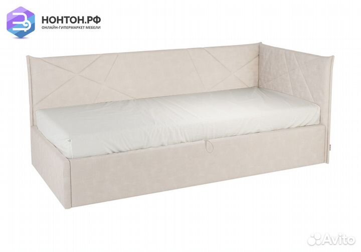 Кровать Квест 0.9 кремовая