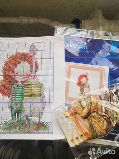 Остатки набора для вышивания