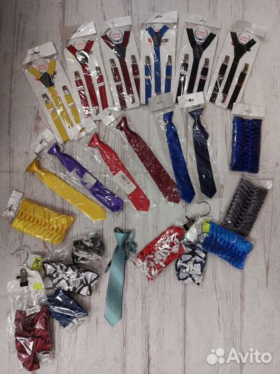 Галстуки бабочки подтяжки детские