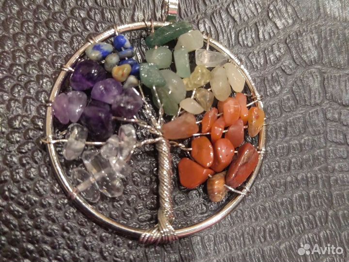 Кулон натуральные камни