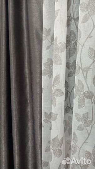 Шторы+ тюль комплект новые