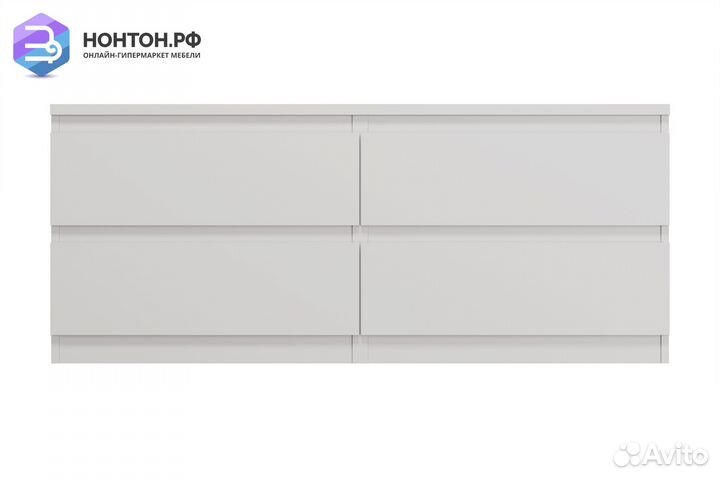 Тумба Кастор 4 ящика белая