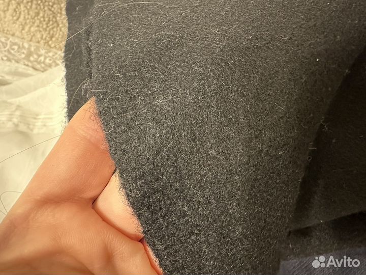 Ткань черная шерстяная СССР отрез