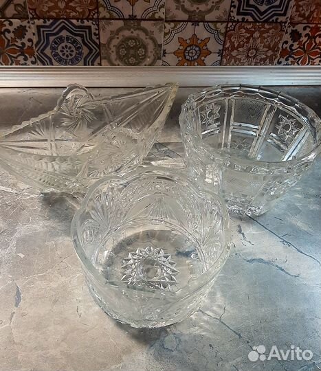 Ваза хрустальная