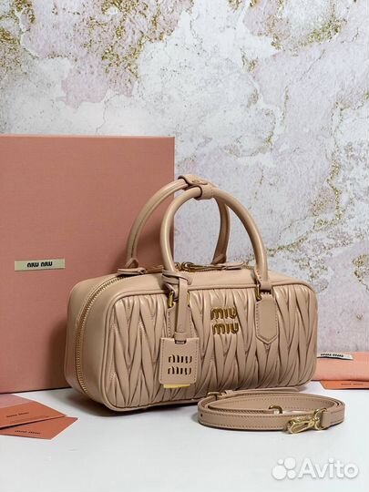 Miumiu сумка Arcadie leather bag