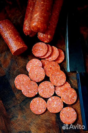 Пепперони нарезка колбаса халяль мелкий опт