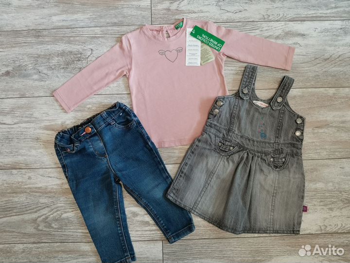 Детские вещи пакетом на девочку 74 80 Hm Zara