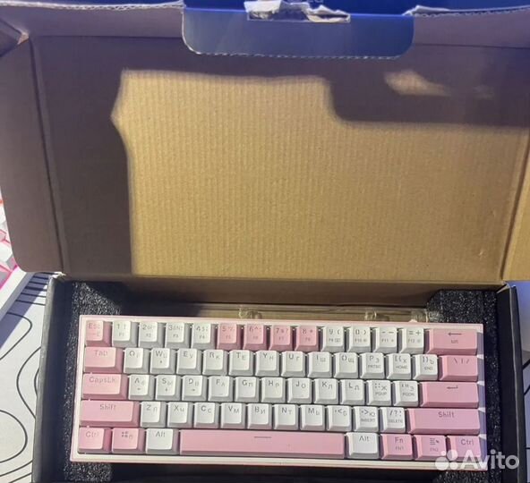 Механическая клавиатура reddragon k617 fizz pink