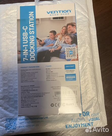 PD 100W Vention USB Type-C 7 в 1