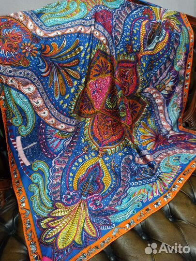 Платок hermes шелк италия