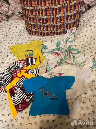 Вещи пакетом большим на девочку от 0 до 1,5 лет