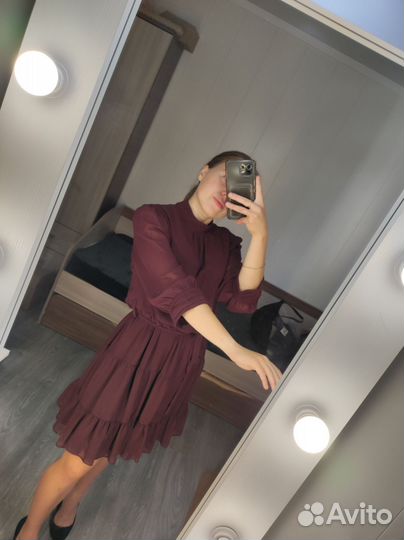 Вечернее платье 42 44 сливовый