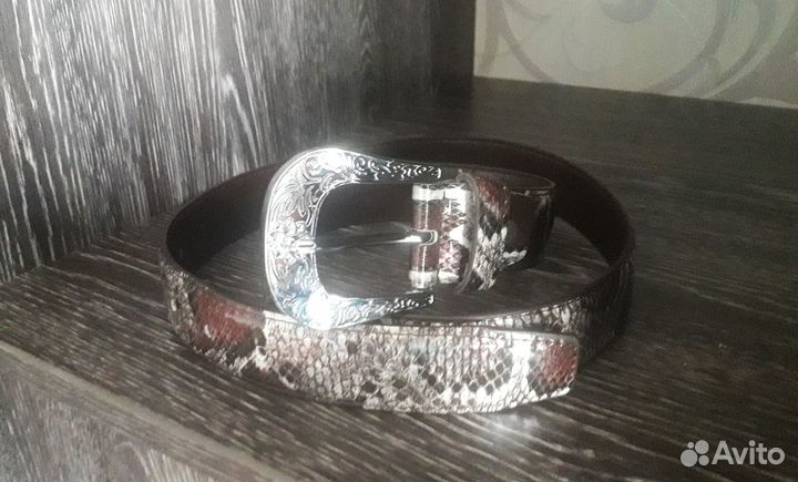 Ремень под змеиную кожу