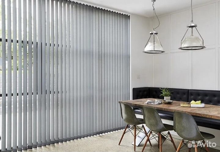 Вертикальные жалюзи тканевые пластиковые