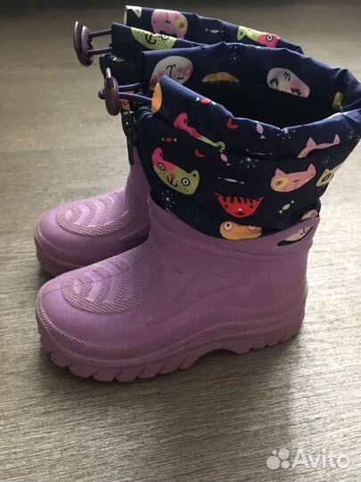 Сапоги утепленные, дутики