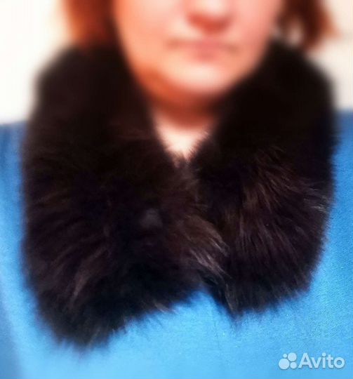 Меховой воротник песец