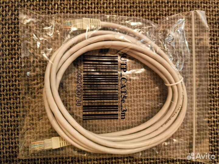 Lan кабель 3м новый