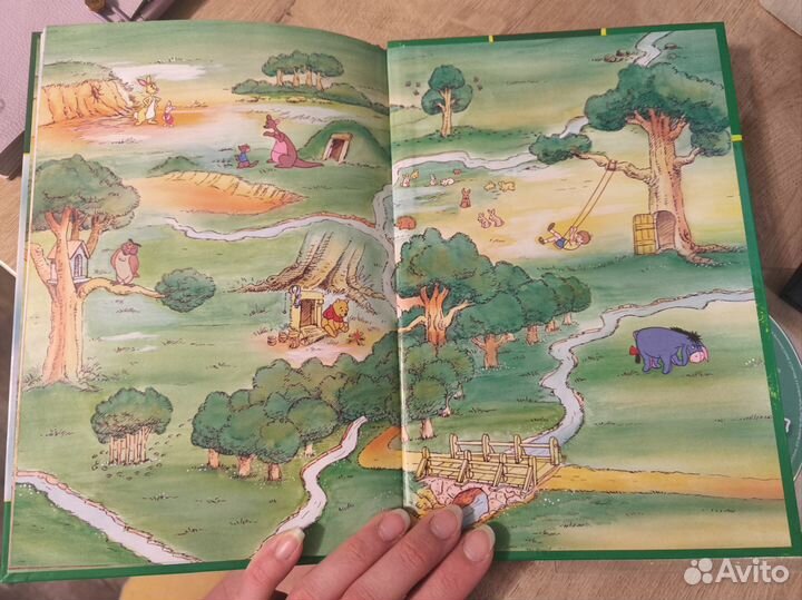 Детская книжка Винни Пух сказка от Дисней с диском