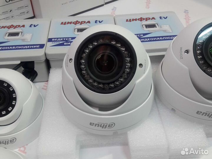 Видеонаблюдение 4-1 Мп регистратор Dahua 6 камер
