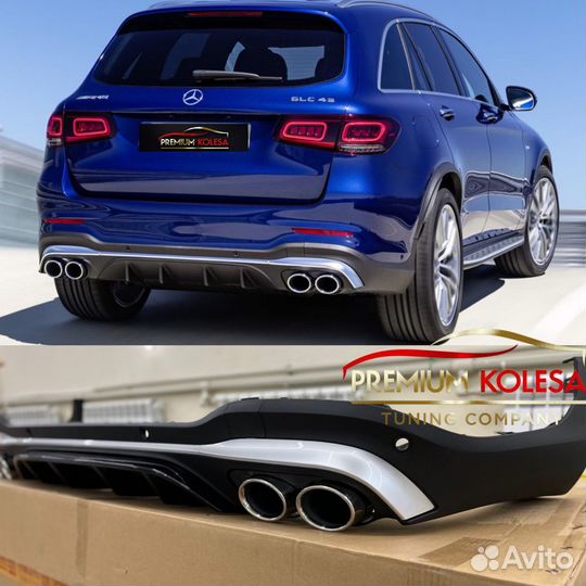 Диффузор 43 AMG на GLC X253 рестайлинг