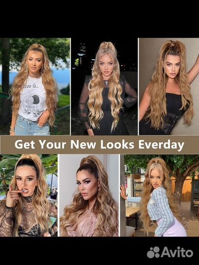 Хвост на резинке/шиньон