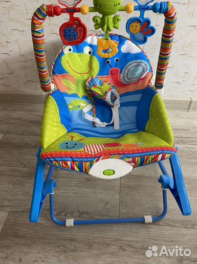 Шезлонг детский с вибрацией