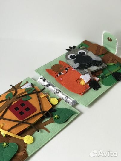 Развивающая книжка-малышка 2в1