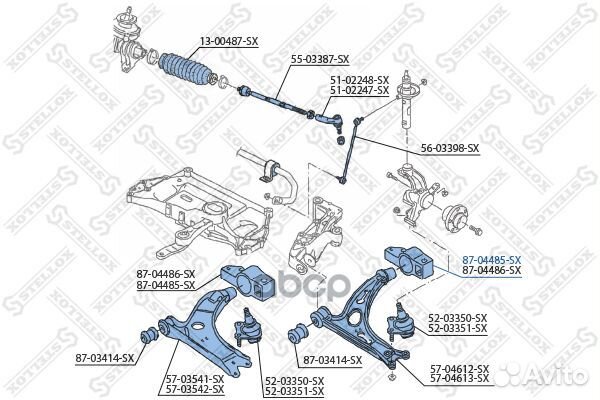 Сайлентблок передн. рычага зад. л. Audi A3 all