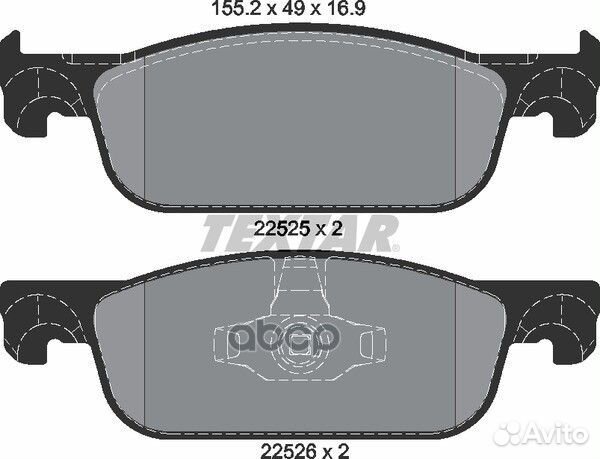 Колодки тормозные дисковые с противошумной плас