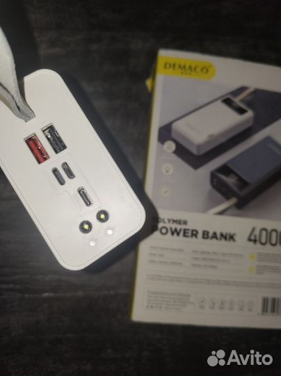 Power Bank 10000 mAh с беспроводной зарядкой