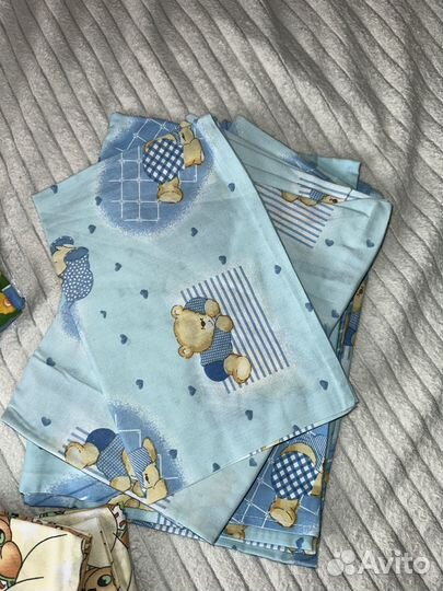 Детское постельное белье 120 60 на резинке