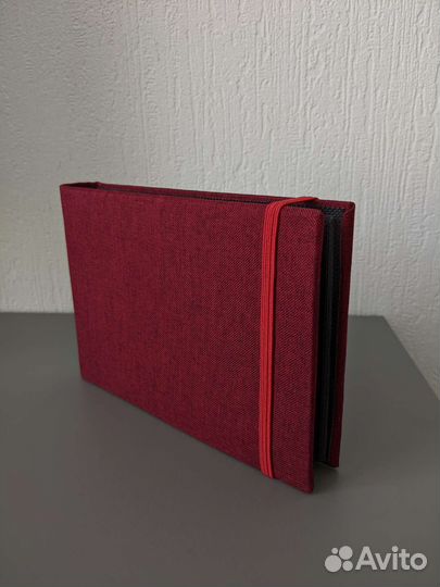 Фотоальбом новый текстильный с черными листами