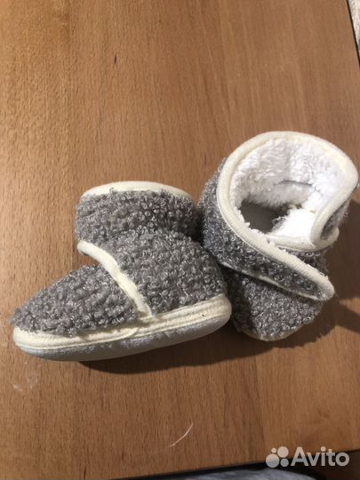 Детские ботинки теплые с рождения 2 пары