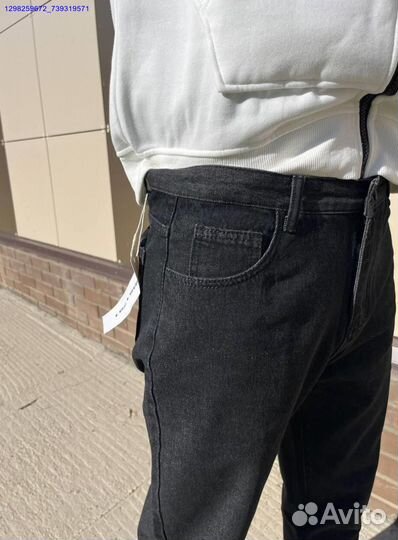 Джинсы бананы чёрные (Арт.85025)