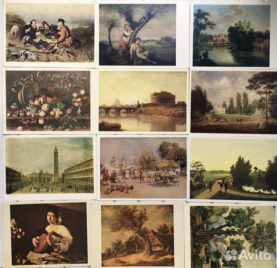 Открытки СССР, репродукции художников