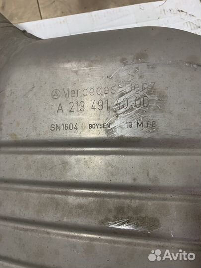 Глушитель mercedes benz cls 350d