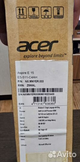 Ноутбук Acer Aspire E 15